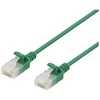 DELTACO U/UTP Cat6a jungiamasis kabelis, plonas, 3,5 mm skersmens, 1 m, žalias
