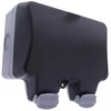 Deltaco VR-602 hermetinė dėžutė IP68 dvigubiems 86 mm lizdams, pilka