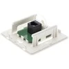 DELTACO sieninis lizdas UTP 1xRJ45, Cat6 baltas, virštinkinis / VR-33