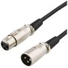 XLR Audio kabelis 3 kontaktų ha - 3 kontaktų ho, 8 m. DELTACO juodas / XLR-1080