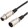 Deltaco XLR-1200, XLR, kištukas, XLR, lizdas, 20 m, juodas