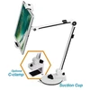 2 in 1 plančetinių kompiuterių ir telefonų stovas, 4 "-12", "C-Clamp", 360 laipsnių sukimas DELTACOIMP juoda / ARM-252