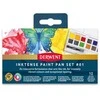 Derwent Inktense Pan Travel Set rašalo spalvos 12vnt + bako teptukas