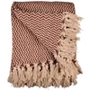 Monroe Det Gamle Apotek Throw, W 130 x L 180 cm, Rust, 100% cotton, OEKO-TEX (57701006)