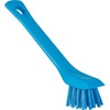 Vikan Detail brush, , 15cm, mėlynas, polyester/PP/stainless steel, with scraper edge (39513)