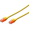 Digitus 1,5 m Cat6 U/UTP, 1,5 m, Cat6, U/UTP (UTP), RJ-45, RJ-45, Geltonas