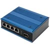 Šakotuvas Digitus 4P Gigabit PoE Switch Ind. Unmanaged 1xSFP