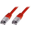 Digitus DIGITUS Ecoline - Komutacinis kabelis - RJ-45 (M) - RJ-45 (M) - 2.0m - SFTP - CAT 5E - Raudona (KV -1532- 020 / R)