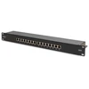 Digitus CAT 6, E klasės pataisų pultas, IEEE 802.3af, IEEE 802.3at, RJ-45, auksinis, 26/22, 30 N, tvirtinimas prie stovo