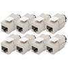 Digitus DIGITUS CAT 6A Keystone modulis, ekranuotas kabelių tvarkykle 8 vnt