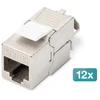 „Digitus Modulis CAT 6A Keystone“ ekranuota, be įrankių montuojama jungtis - 12 vnt.