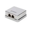 Digitus DIGITUS Professional Cat 6A paviršutiniška dėžutė, 2 kartus