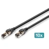 Digitus CAT 8.1 S-FTP 1M 10X Juodas (DK-1843-010-10)
