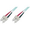 Assmann Electronic „Assmann“ elektroninis DIGITUS šviesolaidinis laidas nuo SC iki SC daugiamodis 50/125 m dvipusis ilgis, 2 m, OM3 klasė