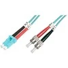 „Digitus DIGITUS“ šviesolaidinis kabelis, 2 x ST – LC dvipusis, OM3, 3,0 m, 2 x ST kištukas – 2 x LC kištukas, daugiamodis, „DupelxCable“ (DK-2531-03 / 3)