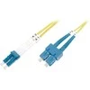 Digitus DIGITUS Professional – Patch – Kabelis – SC/APC Vieno režimo (M) iki LC/UPC Vieno režimo (M) – 1 m – stiklo pluoštas – 9 / 125 mikronų – OS2 – įkraunamas, be halogenų