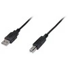 Digitus DB-300102-018-S USB 2.0 kabelis tipas A - B M/M, 1,8 m, juodas