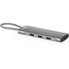 Digitus USB-C prijungimo stotelė, 8 prievadų, universali, USB Type-C, pilka