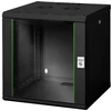 Digitus Sieninis spintinis stovas Unique serija - 600x600 mm (PxG), sieninis stovas, 12U, 100 kg, Rakto spyna, Stovo bėgiai, Juoda