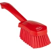 Vikan Dishwashing brush, , 27cm, red, polyester/PP/stainless steel, w/short handle, soft (41984)