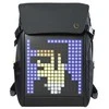 Divoom Mugursoma M Premium Laikapstākļu izturīga soma ar Led Pixel Art Displeju & App vadību Melna