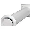 Duka Ventilation Sieninė ventiliacijos anga su tinkleliu nuo vabzdžių Ø100 mm, balta, 100 tipo