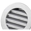 Duka Ventilation Duka DUSAV apvalus Ø125 mm - Aliuminis, aliuminis, su flanšu ir sujungimo mova