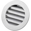 Duka Ventilation Duka DUSAV apvalus Ø125 mm - Aliuminis, aliuminis, su flanšu ir sujungimo mova