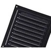 Duka Ventilation Venetianiškos žaliuzės su tinkleliu nuo vabzdžių 200x200 mm, juodos, MVM