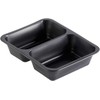 Abena Caterline 645/540 PP juodas 2 skyrių padėklas 227x178x50 mm 216 vnt./dėžėje