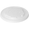 Duni Plastikinis dangtelis Ø115 mm biologiškai skaidus CPLA baltas dubenėliui/puodeliui, 16 pakuočių x 50 vnt./kartoninėje dėžėje