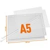 Plakatas Durable Kosteutta kestävä tasku, A5, nippukiinnikkeellä, 5 kpl