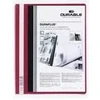 Laikiklis Durable DURAPLUS, raudonas, A4, 1 kišenė
