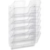 Durable FLEXIPLUS žurnalų ir laikraščių stovas 6 spintos Permatomas