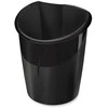 Šiukšlių dėžė „Cep Ellypse Greenspirit“ pagaminta iš perdirbto plastiko, juoda