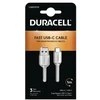 Duracell 1M USB C tipo į USB 3.0 kabelis, 1 m, USB A, USB C, 3.2 Gen 1 (3.1 Gen 1), 5 Gbit/s, baltas