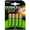 Duracell AAA (4 vnt.), Įkraunama baterija, AAA, Nikelio-metalo hidridas (NiMH), 1,2 V, 4 vnt., 750 mAh