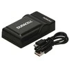 Duracell Skaitmeninio fotoaparato akumuliatoriaus įkroviklis, USB, Baterijos įkroviklis patalpoms, Sony NP-FW50, Juoda, 5 V, 5 V