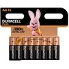 Duracell Plus 100, Vienkartinės baterijos, AA, Šarminės, 1,5 V, 16 vnt., Daugiaspalvės