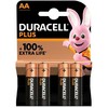 Baterijos, Duracell PLUS POWER, AA šarminės – 4 vnt./pak.