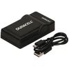 Duracell Skaitmeninio fotoaparato akumuliatoriaus įkroviklis, USB, Baterijos įkroviklis patalpoms, Nikon EN-EL19, Juodas, 5 V, 5 V