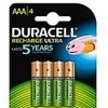 Duracell StayCharged AAA (4 vnt.), Įkraunama baterija, AAA, Nikelio-metalo hidrido (NiMH), 4 vnt., 800 mAh, 44,5 mm