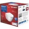 Duravit WC D-Neo Compact su dangčiu 480 x370 mm, tvirtinamas prie sienos, baltas