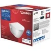 Duravit pods ar QR/SC vāku D-Neo rimless, stiprināms pie sienas, 370x540 mm, balts