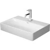 Duravit „DuraSquare“ kriauklė – 60 x 40 cm, kompaktiška, aukščio per vidurį ir perpildymo anga