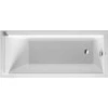 DURAVIT Starck balta vonia 1600x700x480,5 mm. Įmontuojamai arba montuojamai ant plokštės. Tiekiama be kojelių, tvirtinimo laikiklių, perpildymo ir dugno vožtuvo.