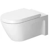 Duravit Sėdynė ir dangtis, balti, vyriai iš nerūdijančio plieno, Sof