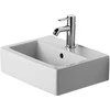 Duravit „Vero Handrinse“ praustuvas, baldų praustuvas, prie sienos tvirtinamas kriauklė, keraminė, balta, 450 mm