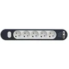E-line lizdas 5 kontaktų su įžeminimu + jungikliu USB A+C 1,4 m laidas