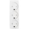 E-Line lizdas, 3 kontaktų, su įžeminimu, apsaugotas nuo vaikų. Baltas. 230 V, 16 A, 3680 W - Be laido.